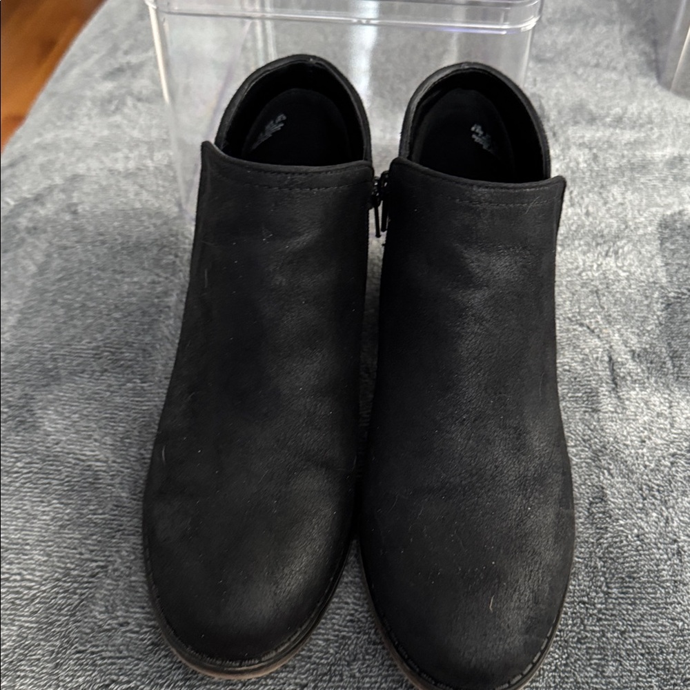 Fergie Black Ankle Boots